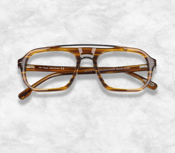 Wall Street 4078 Dark Brown Stripe