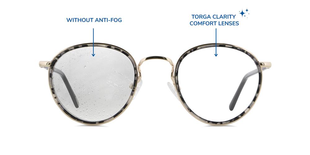 Glasses with Clarity Comfort lenses