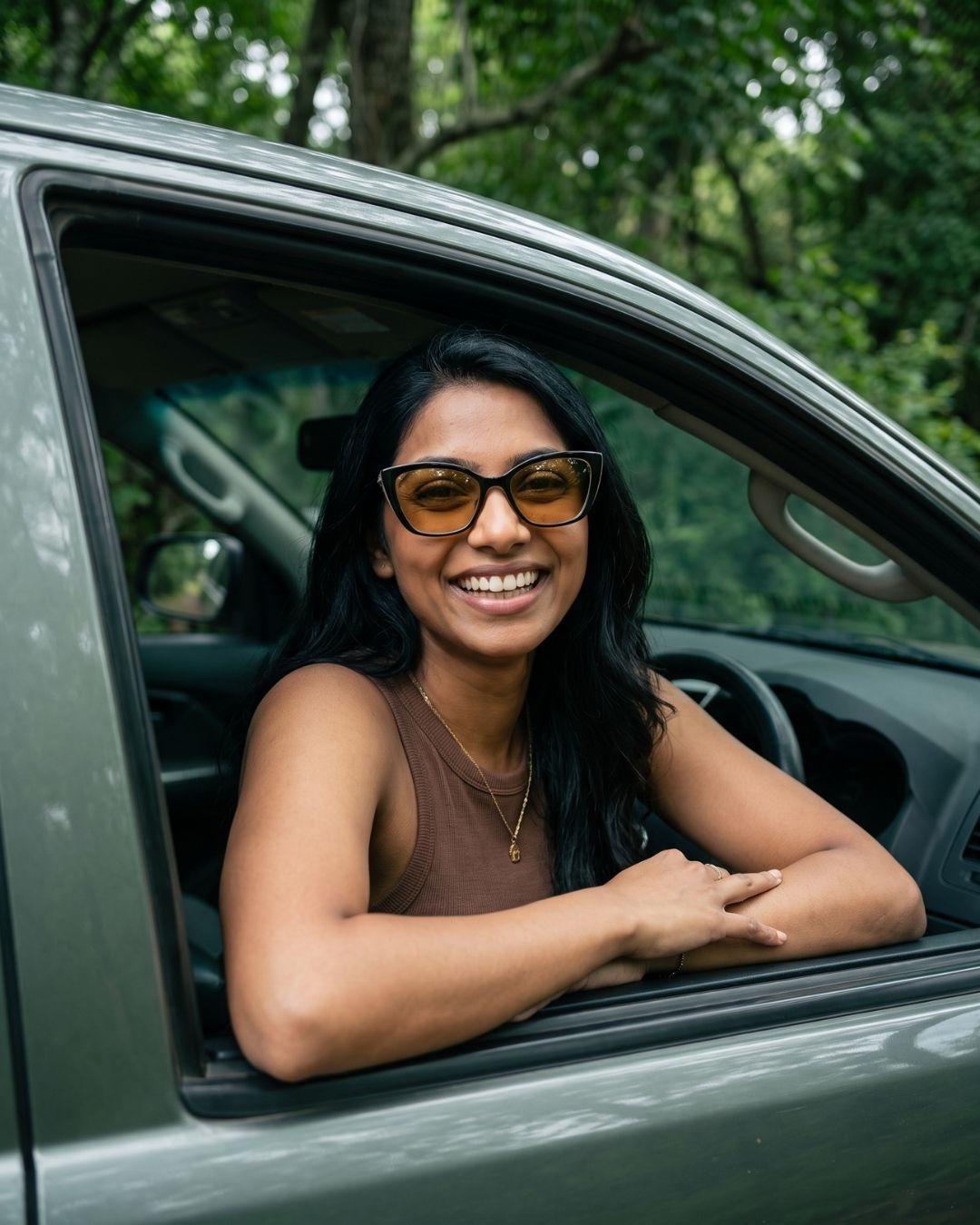 Sun protection with tinted lenses